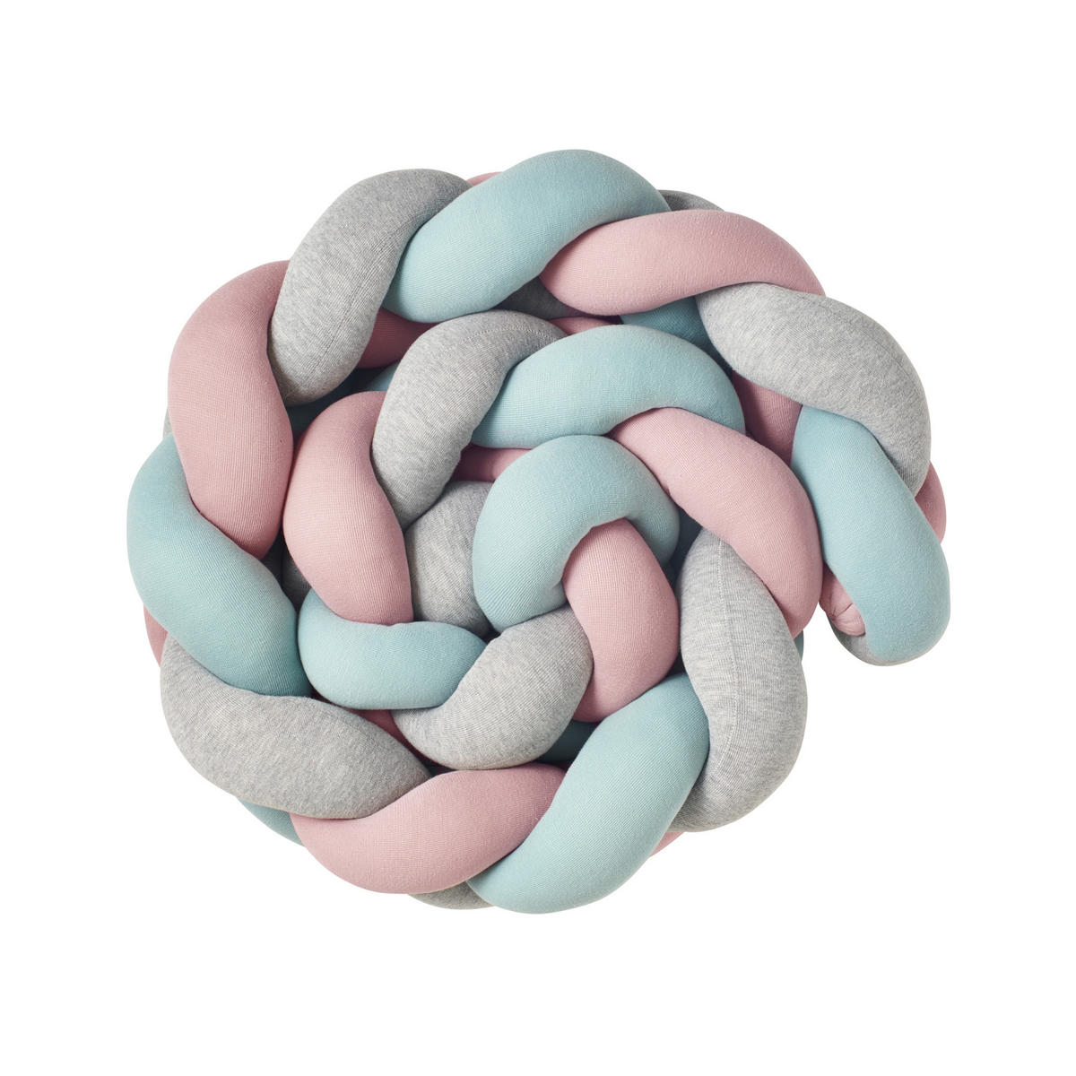 BETTSCHLANGE geflochten Jersey Trio Mint - Multicolor, Textil (16/200cm) - nordic coast company