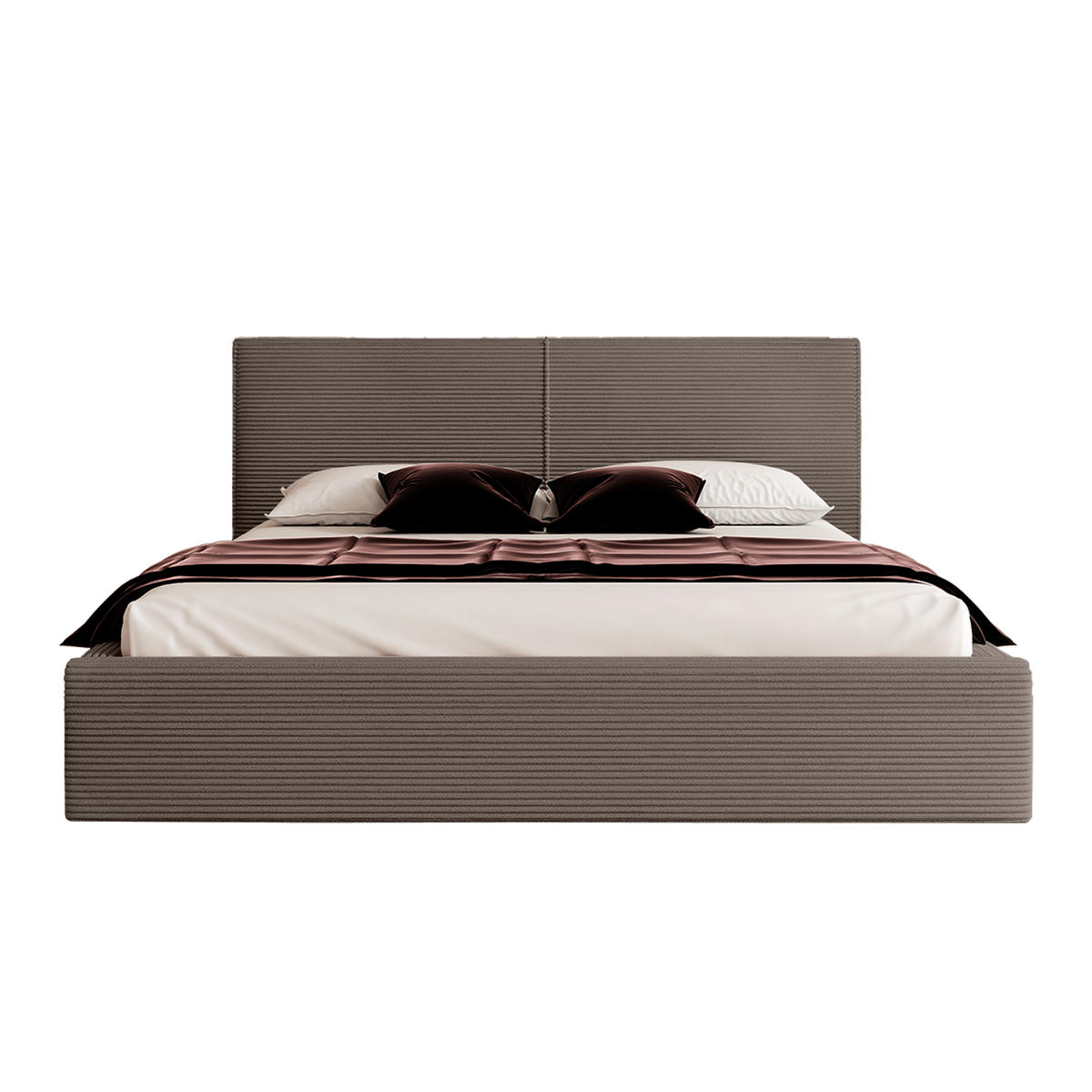 POLSTERBETT VIVELO 140x200 cm, Braun - Braun, Textil (200/140cm) - Fedve