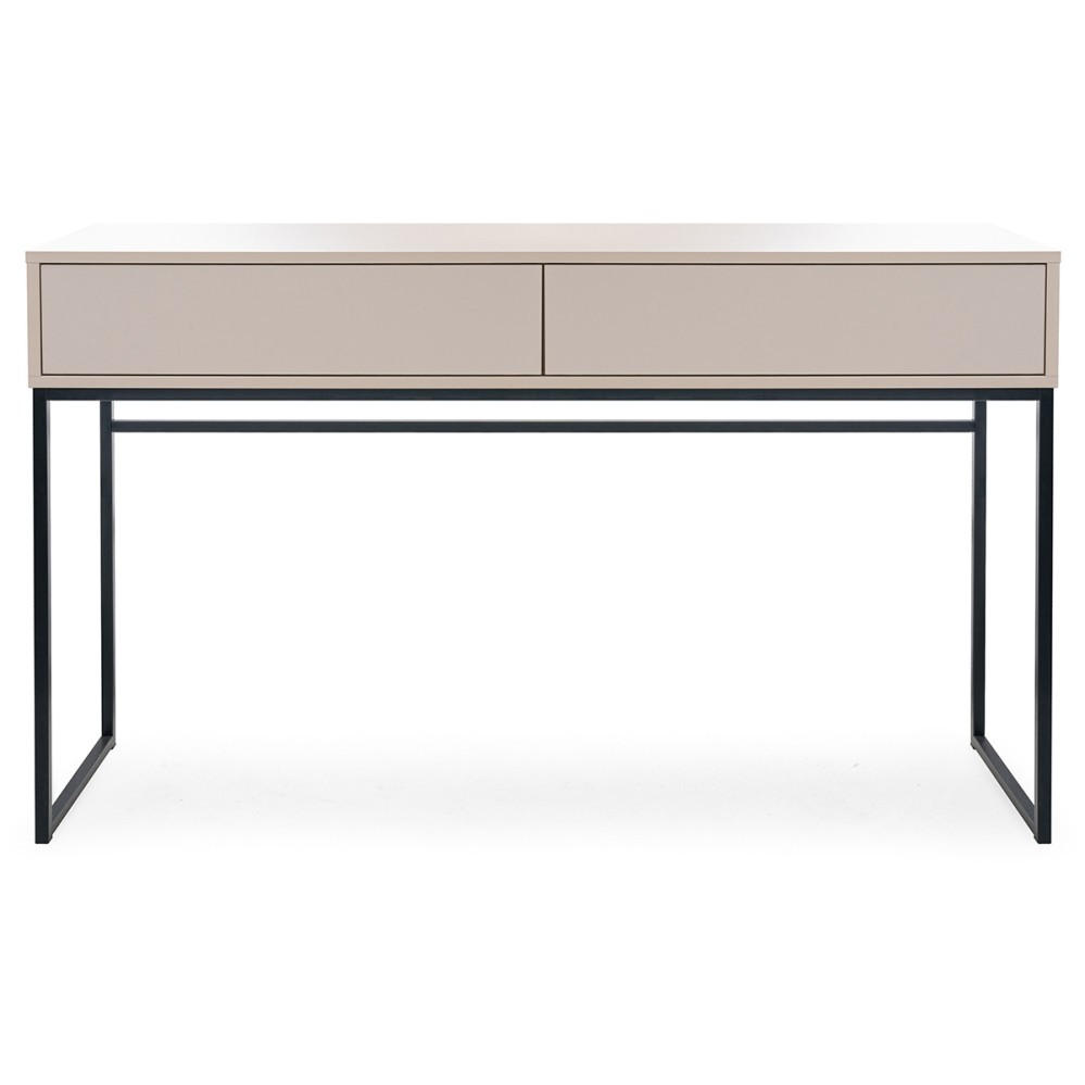 KONSOLENTISCH Giana mit 2 Schubladen, 137 cm, Beige Sand - Sandfarben/Beige, Holzwerkstoff (37/137/83cm) - Beautysofa