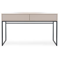 KONSOLENTISCH Giana mit 2 Schubladen, 137 cm, Beige Sand - Sandfarben/Beige, Holzwerkstoff (37/137/83cm) - Beautysofa