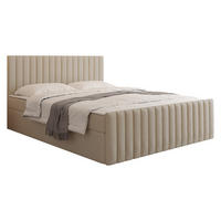 BOXBETT Tirulo Fix - Schwarz/Naturfarben, Holzwerkstoff/Kunststoff (140/200cm) - MIRJAN24