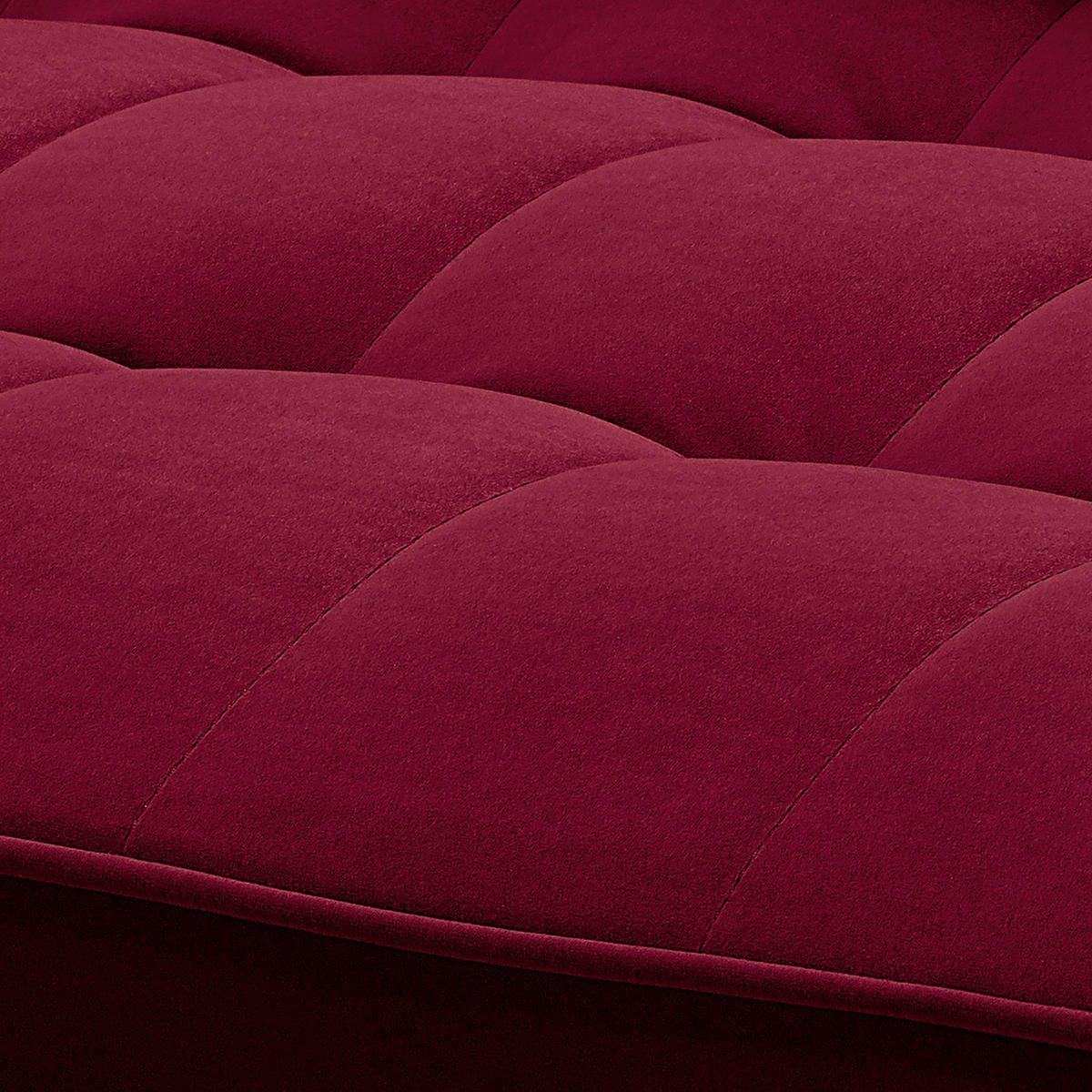 SESSEL - Samt - Dunkelbraun/Dunkelrot, Birkenholz/Textil (90/80/86cm) - home24