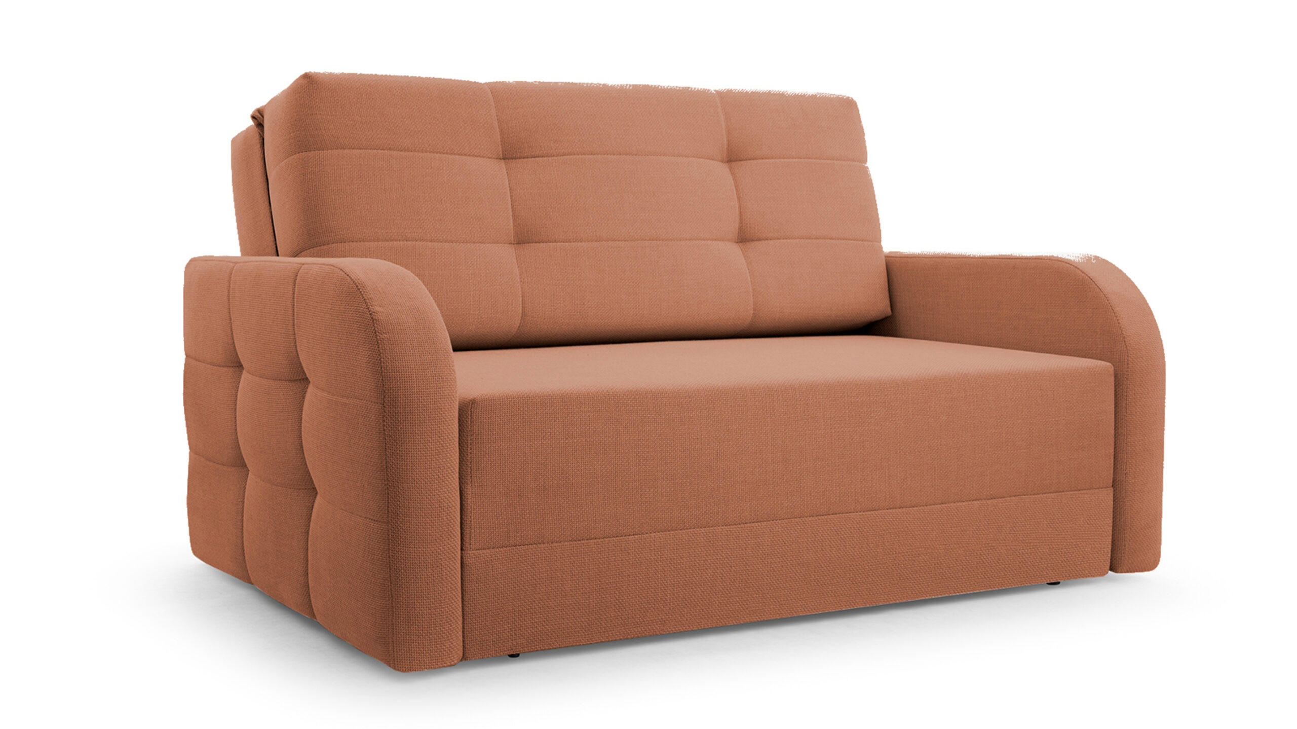 SCHLAFSOFA Porto 120 - Orange (BRAGI 42) - Orange, Holz (141/90/100cm) - Möblo