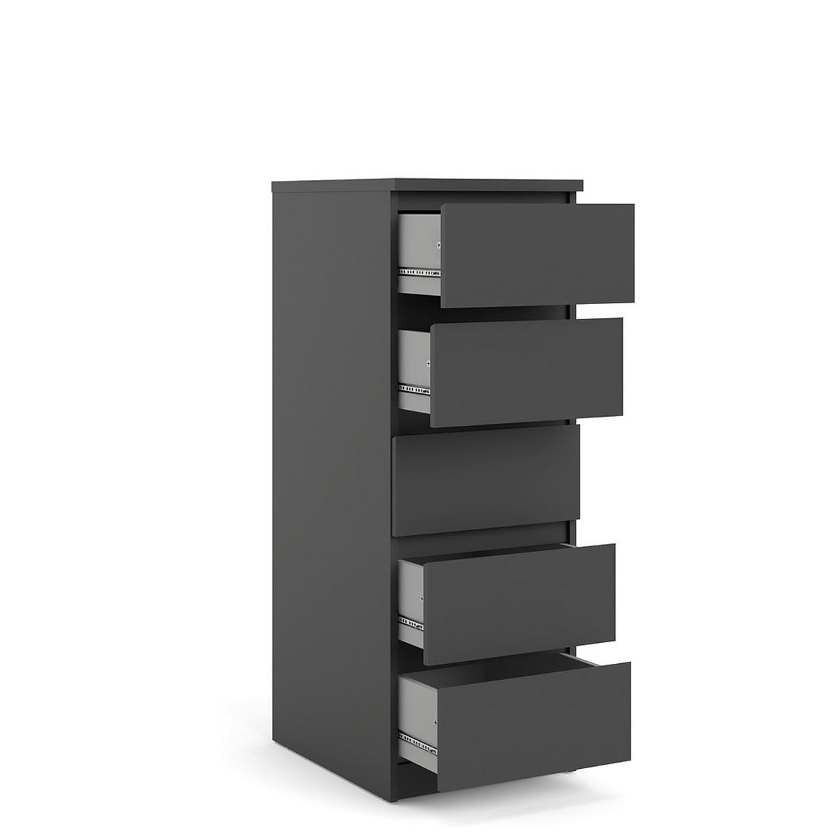 KOMMODE Schwarz - Schwarz, Holzwerkstoff (40/111/50cm) - ebuy24