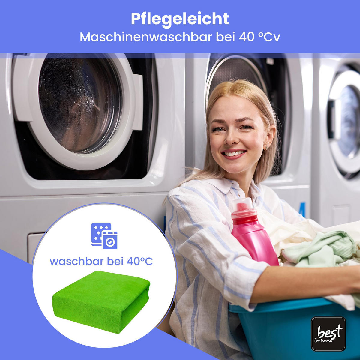 SPANNBETTLAKEN 70/160 cm, Frottee Elastisch 100 % Baumwolle Grüner Apfel - Limette, Textil (70/160cm) - Best For Home