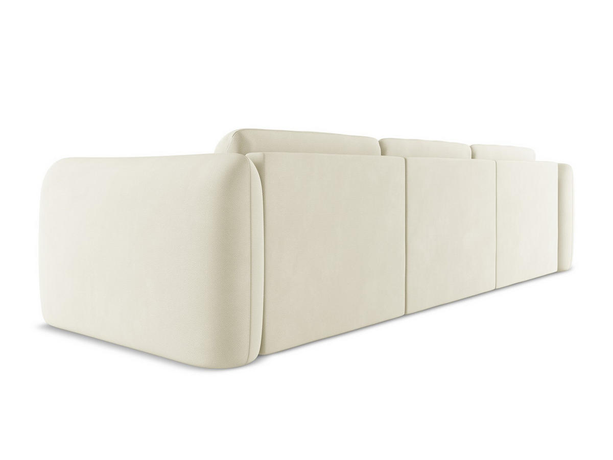 ECKSOFA mit Schlaffunktion Samt Stoff Violett - Lila/Flieder, Kunststoff/Textil (149/240cm) - Makamii