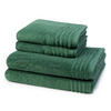 FROTTIERSET Vienna Style Supersoft 4-teilig - Grün, Textil (50/100cm) - Vossen
