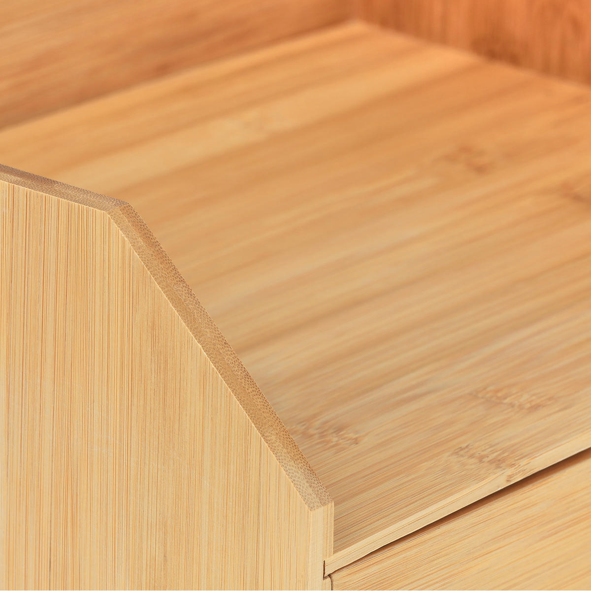 SCHREIBTISCH-ORGANIZER - Hellbraun, Holz (28/36/24cm) - Relaxdays