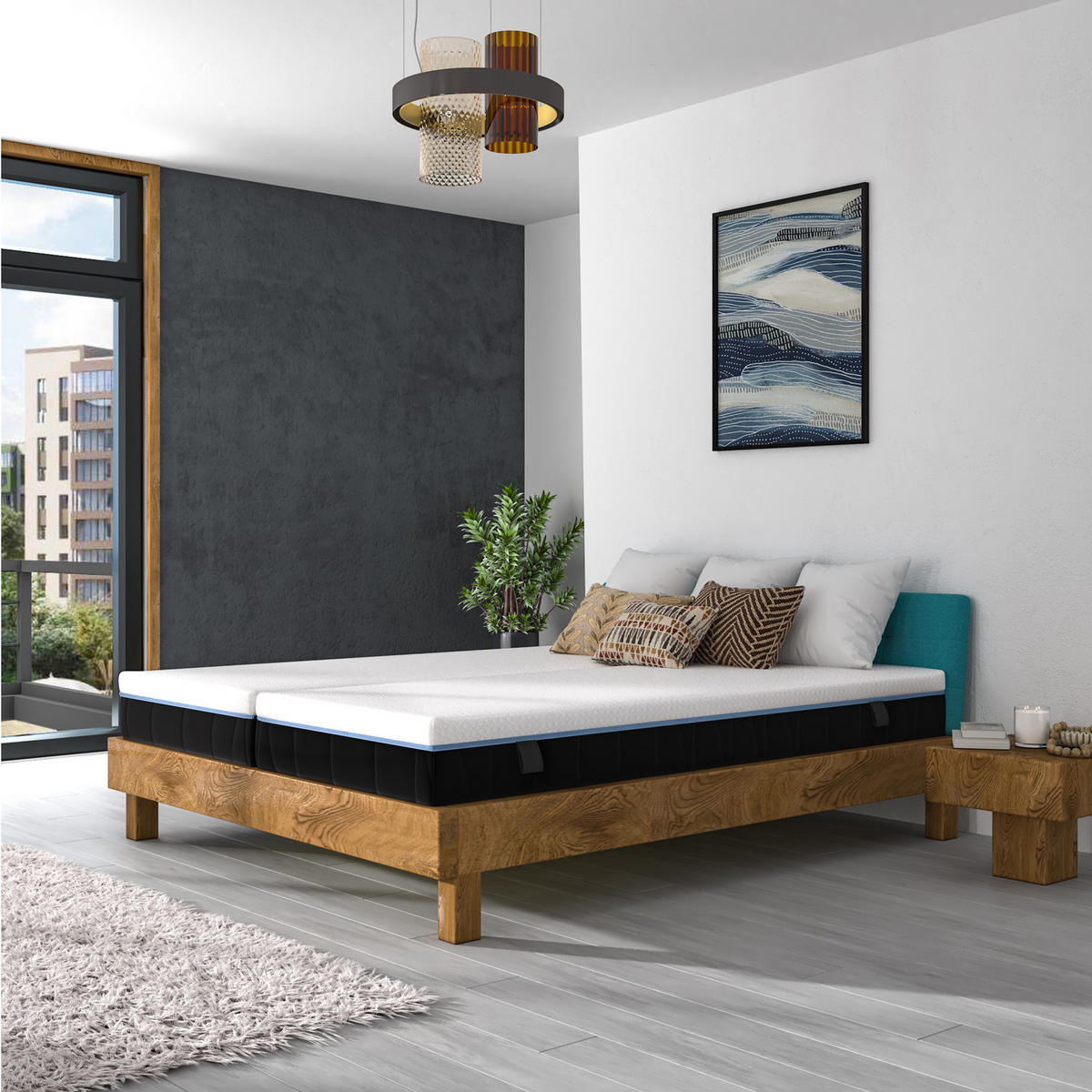 KALTSCHAUM-MATRATZE "Schlafschön VS", H2, 120 x 200 cm, Höhe: ca. 21 cm - Weiß, Textil (120/200cm) - Hn8 Schlafsysteme