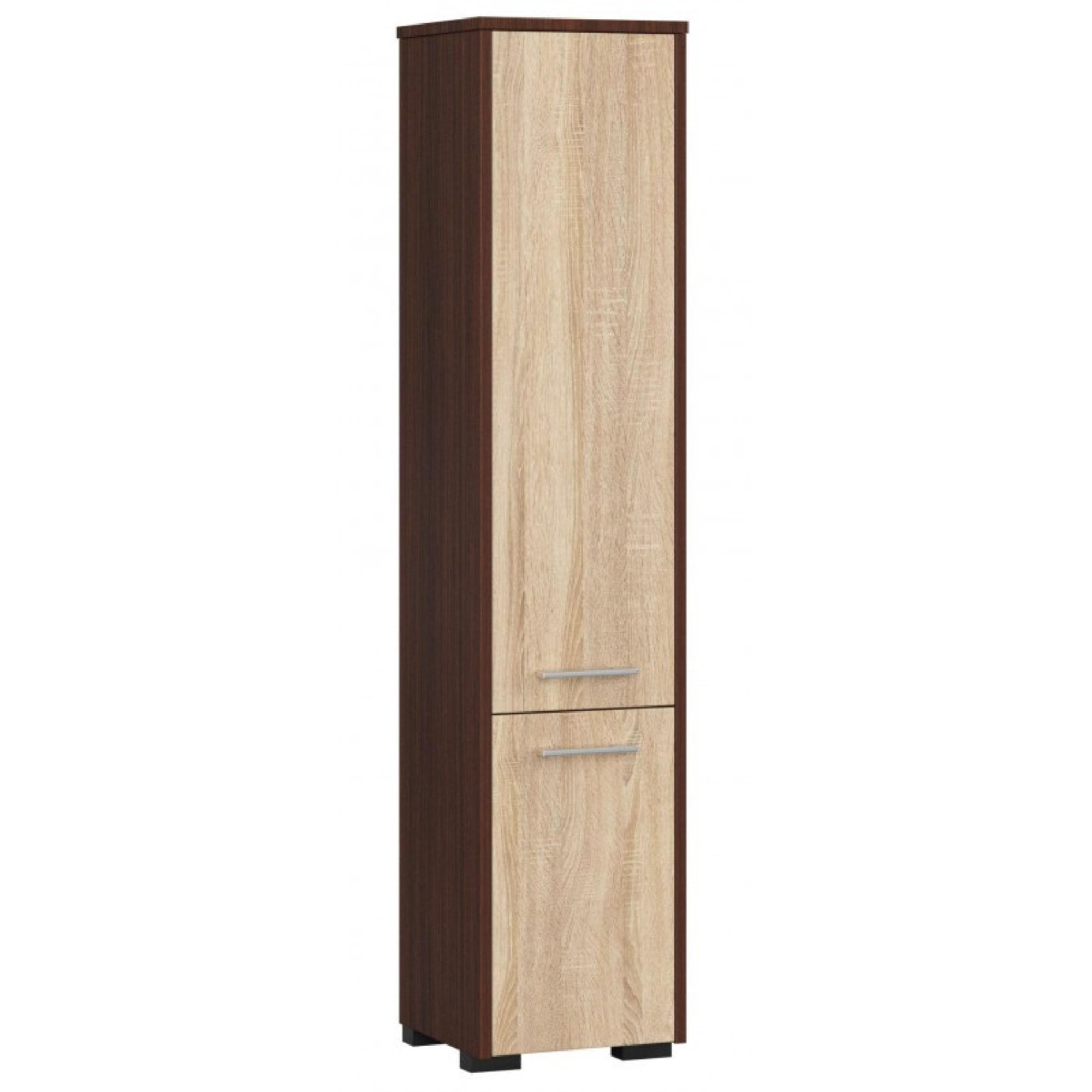 Akord Hochschrank Wenge, Sonoma Eiche 30x140x30 cm