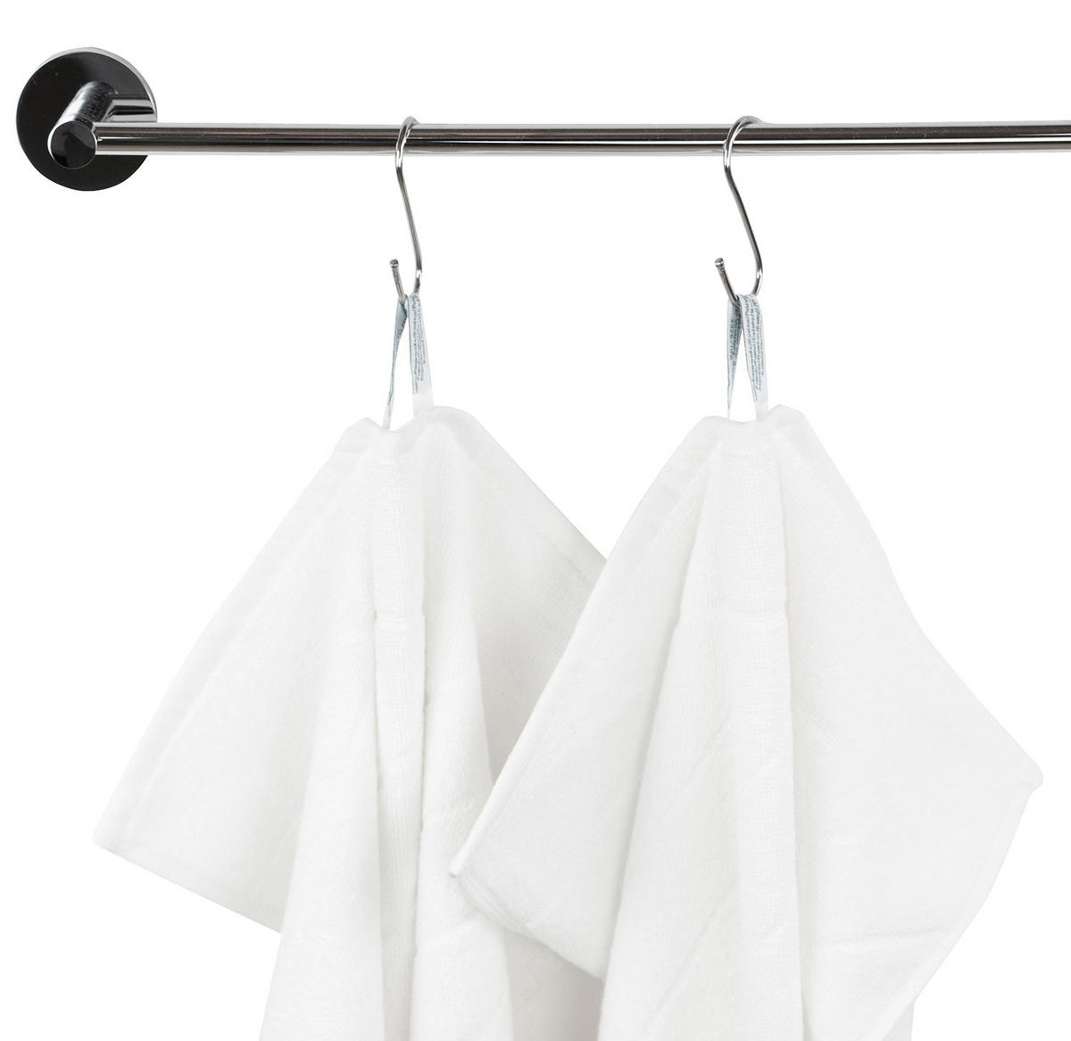HANDTÜCHER, 4er-Set, 50x100 cm, 100% Baumwolle, Weiß - Weiß, Textil (50/100cm) - Zollner