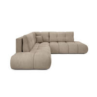 ECKSOFA DUCA II L-S Grau Chenille mit Schlaffunktion - Grau, Holz (266.5/266.5cm) - MASSENO