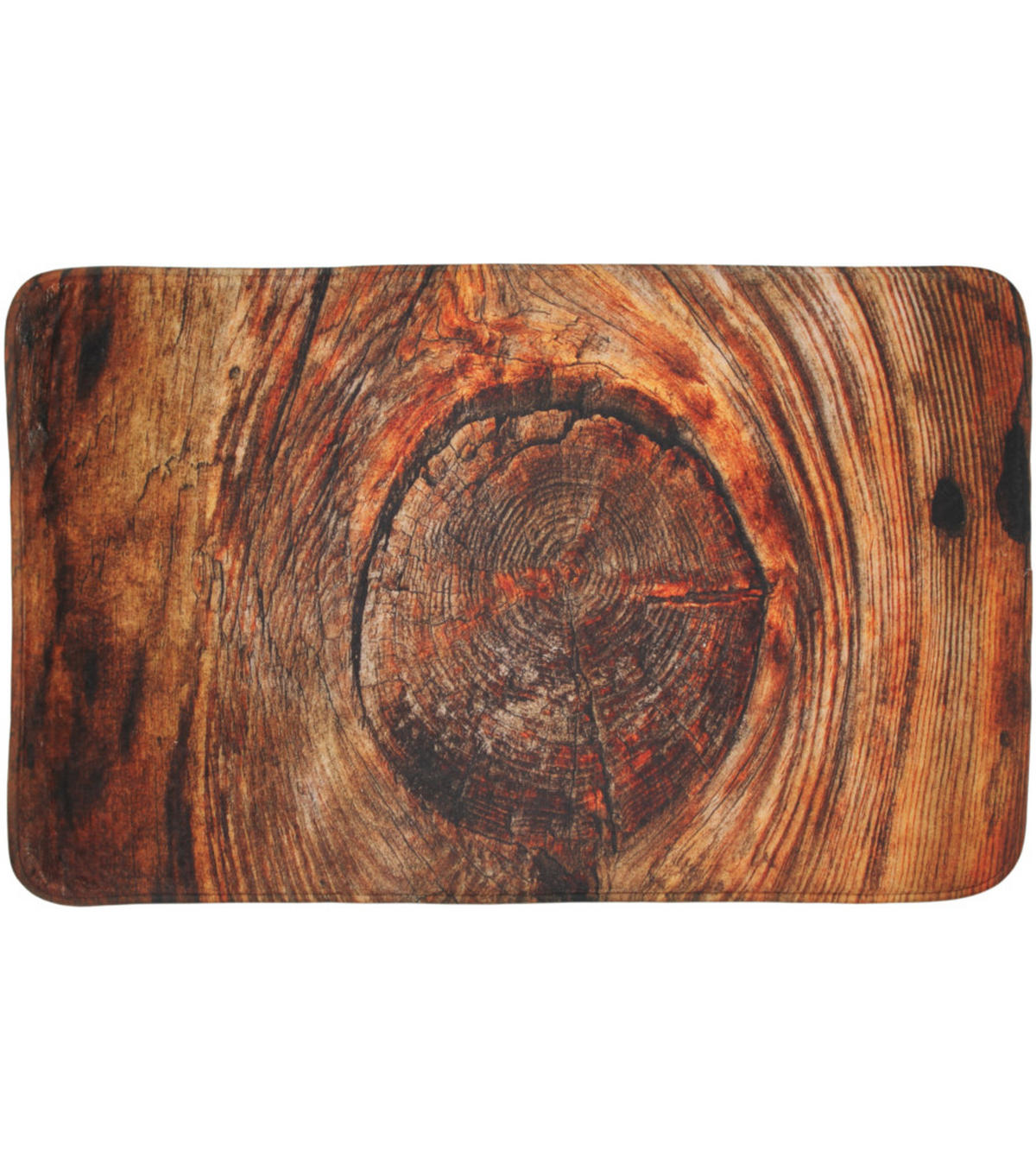 BADTEPPICH Rustikal 50 x 80 cm - Braun, Textil (50/80cm) - Sanilo