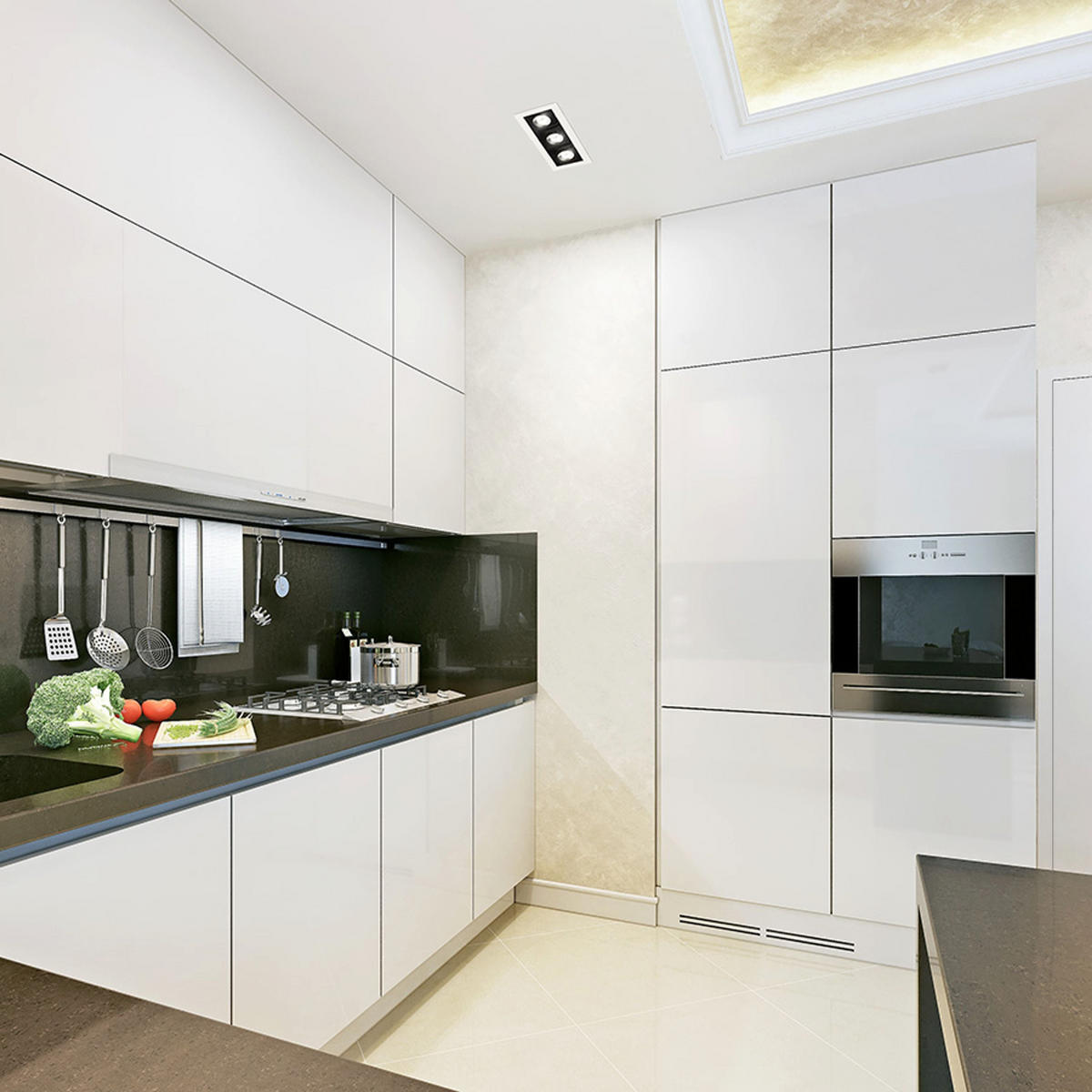 EINBAULEUCHTE BONDY III Weiß 21 W - Weiß, Metall (25.5/103/25cm) - Rendl