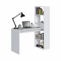 SCHREIBTISCH Weiß 53/120/144 cm - Weiß, Holzwerkstoff (53/120/144cm) - DMORA