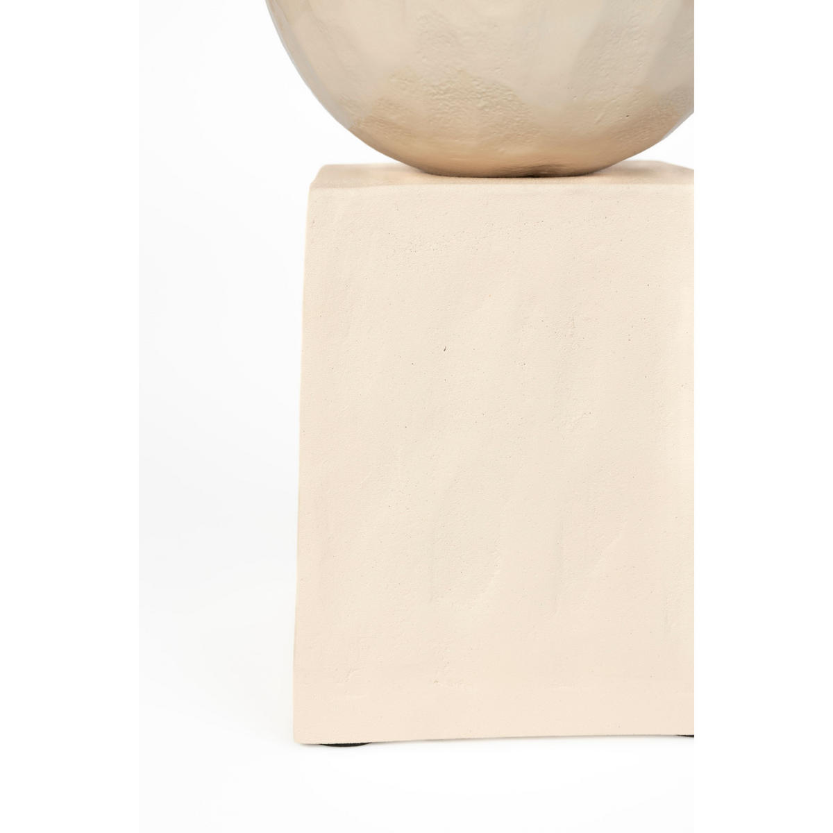 VASE Crocus Beige - Beige, Metall (30cm) - Zuiver