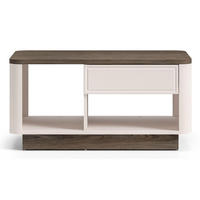 COUCHTISCH Velveto Kaschmir/Eicheoptik Dunkel 90 x 60 cm - Taupe, Holzwerkstoff (60/90/45cm) - Selsey