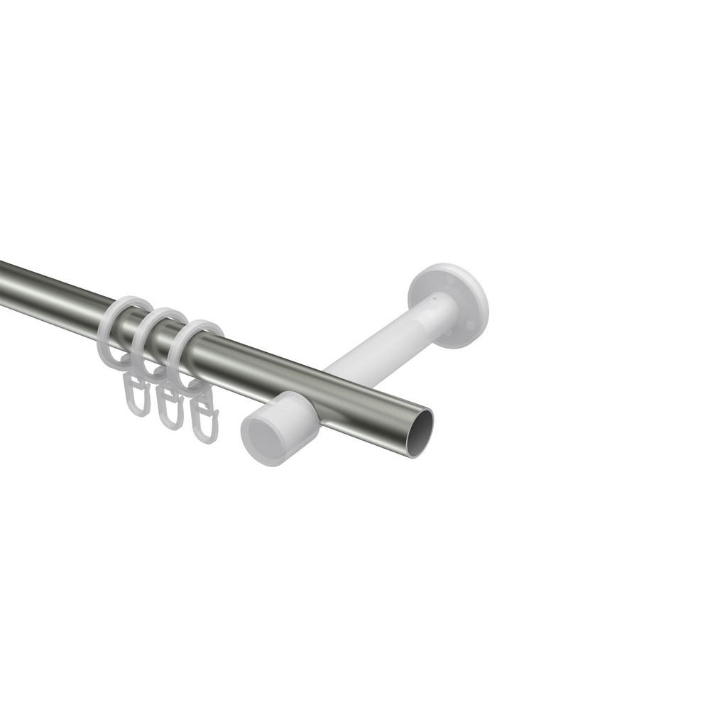 Thumbnail - Interdeco Gardinenstangen-Set, Edelstahl, Silber, Metall, 420 cm, Wohntextilien, Gardinen & Vorhänge, Gardinen-Stangen