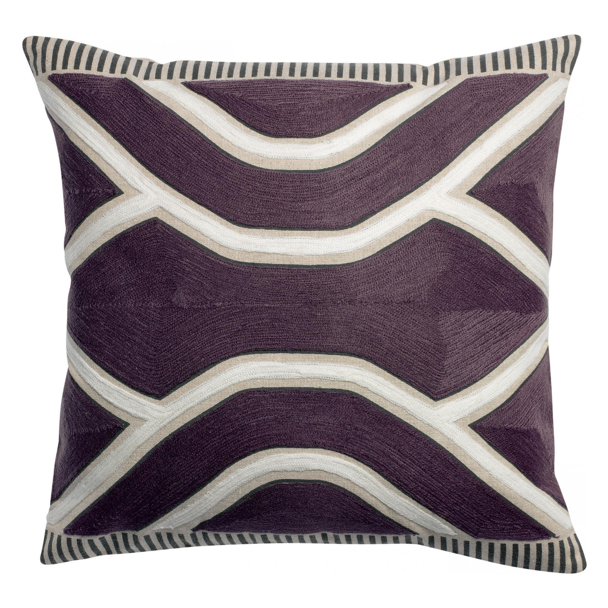 DEKOKISSEN Johan raisin 45 x 45 cm - Violett, Textil (45/45cm) - Vivaraise