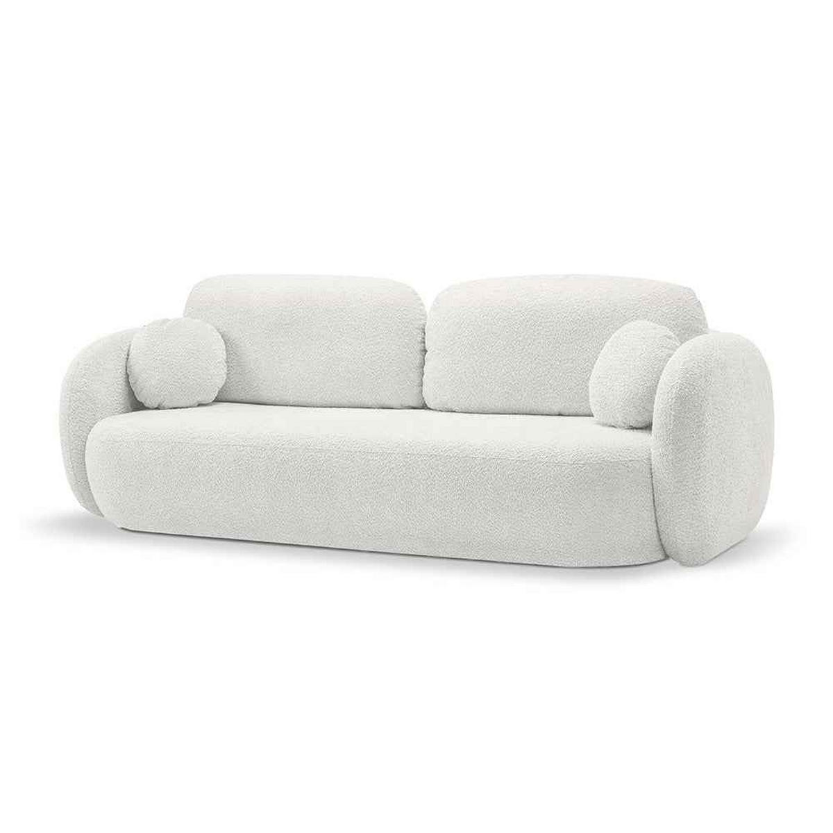 SOFA OLEMO Weiß - Weiß, Textil (238/86.5/101cm) - Pillovely