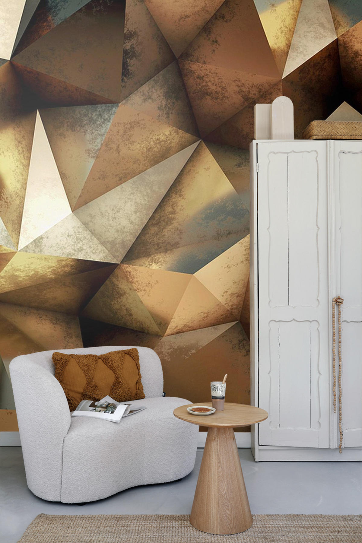 FOTOTAPETE 3D Muster 375 x 270 cm - Braun, Papier (375/270cm) - Sanders & Sanders
