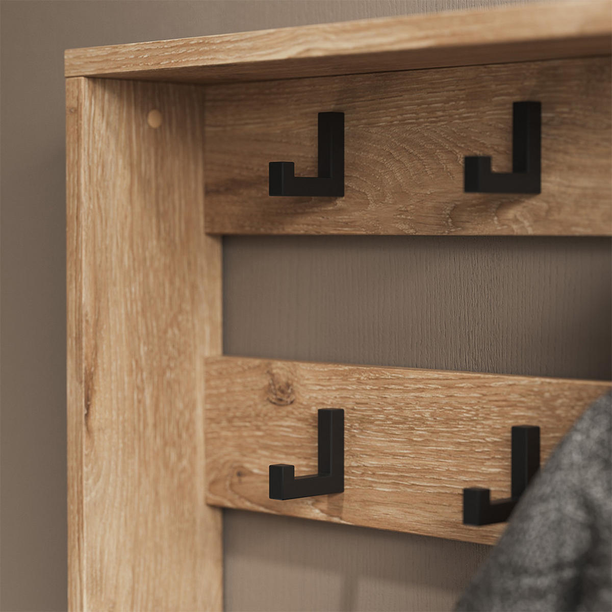 GARDEROBENAUFSATZ Eliza Viking Oak 60 x 85 cm - Eichefarben, Holzwerkstoff (60/85/12.1cm) - Vicco