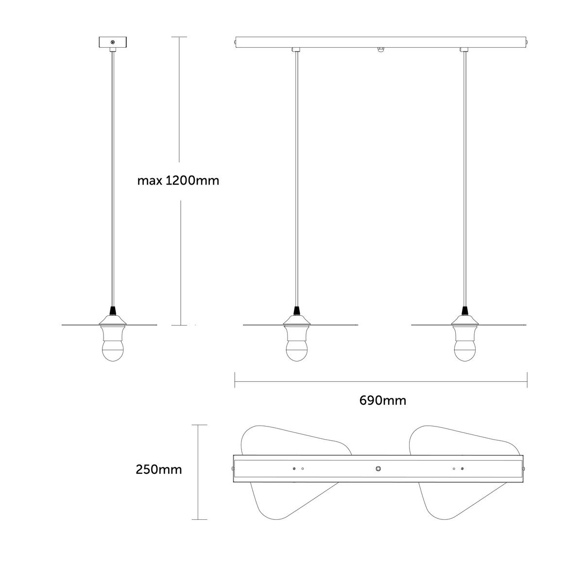HÄNGELEUCHTE - Rot, Metall (25/30/7cm) - Lumicom