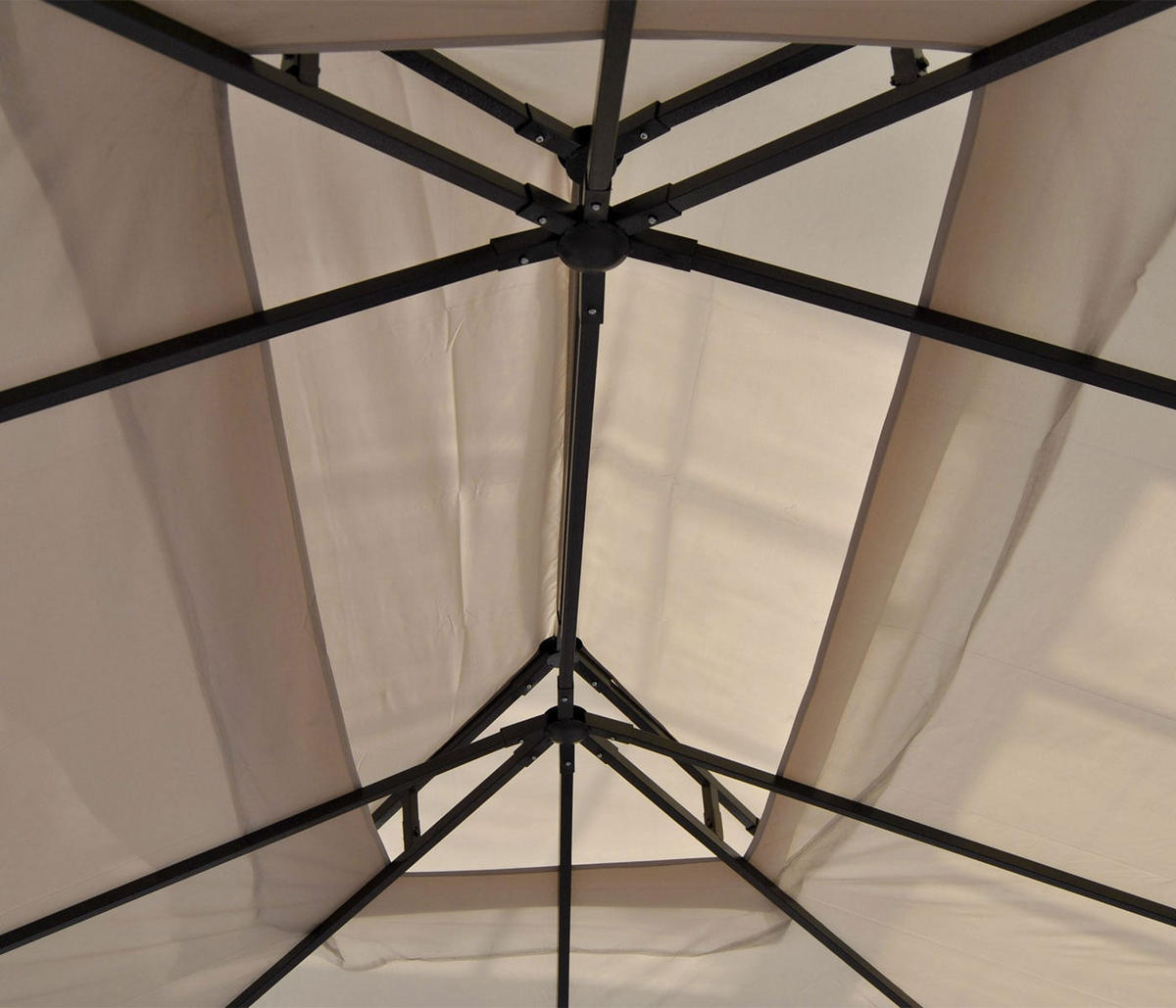 ERSATZDACH Pergola Mira 4,5x3,5m 335x435cm Creme - Creme, Textil (335/1/435cm) - BERLINLODGE