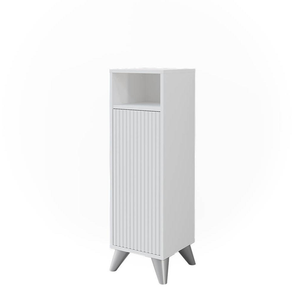DULAP MIDI Leano Alb 30x97 cm cu ușă