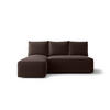 ECKSOFA mit Schlaffunktion SAVIO MINI Poso 06 Links - Braun, Textil (200/140cm) - Bedante