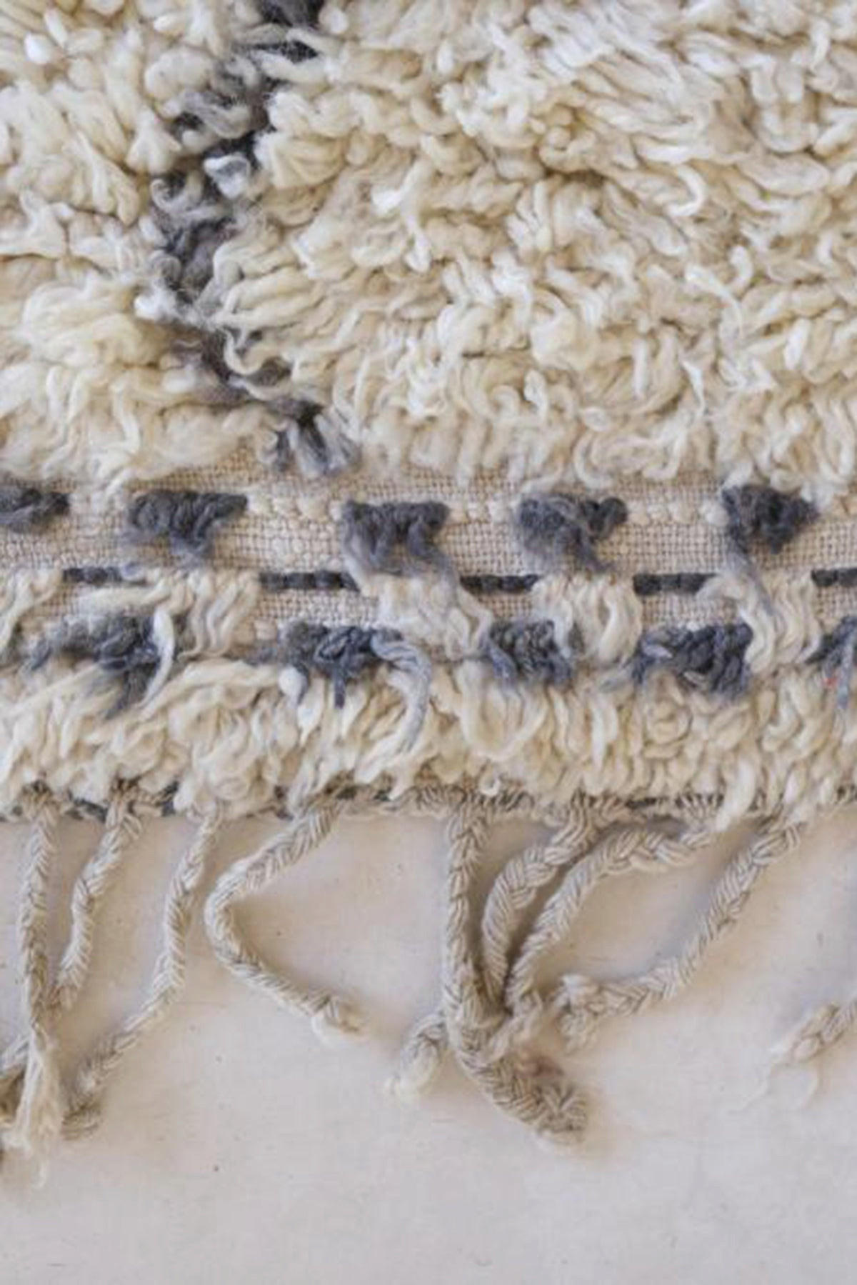 BERBERTEPPICH aus reiner Wolle 170x 340 cm - Weiß, Naturmaterialien (170/340cm) - AFK Living