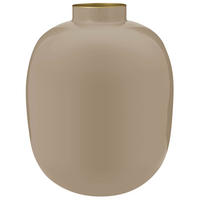 VASE Metal khaki 32 cm - Sandfarben, Metall (31cm) - Pip Studio