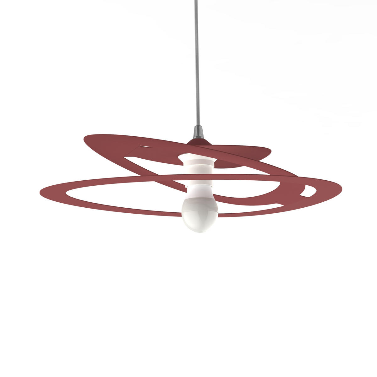 HÄNGELEUCHTE - Rot, Metall (34/40/7.5cm) - Lumicom