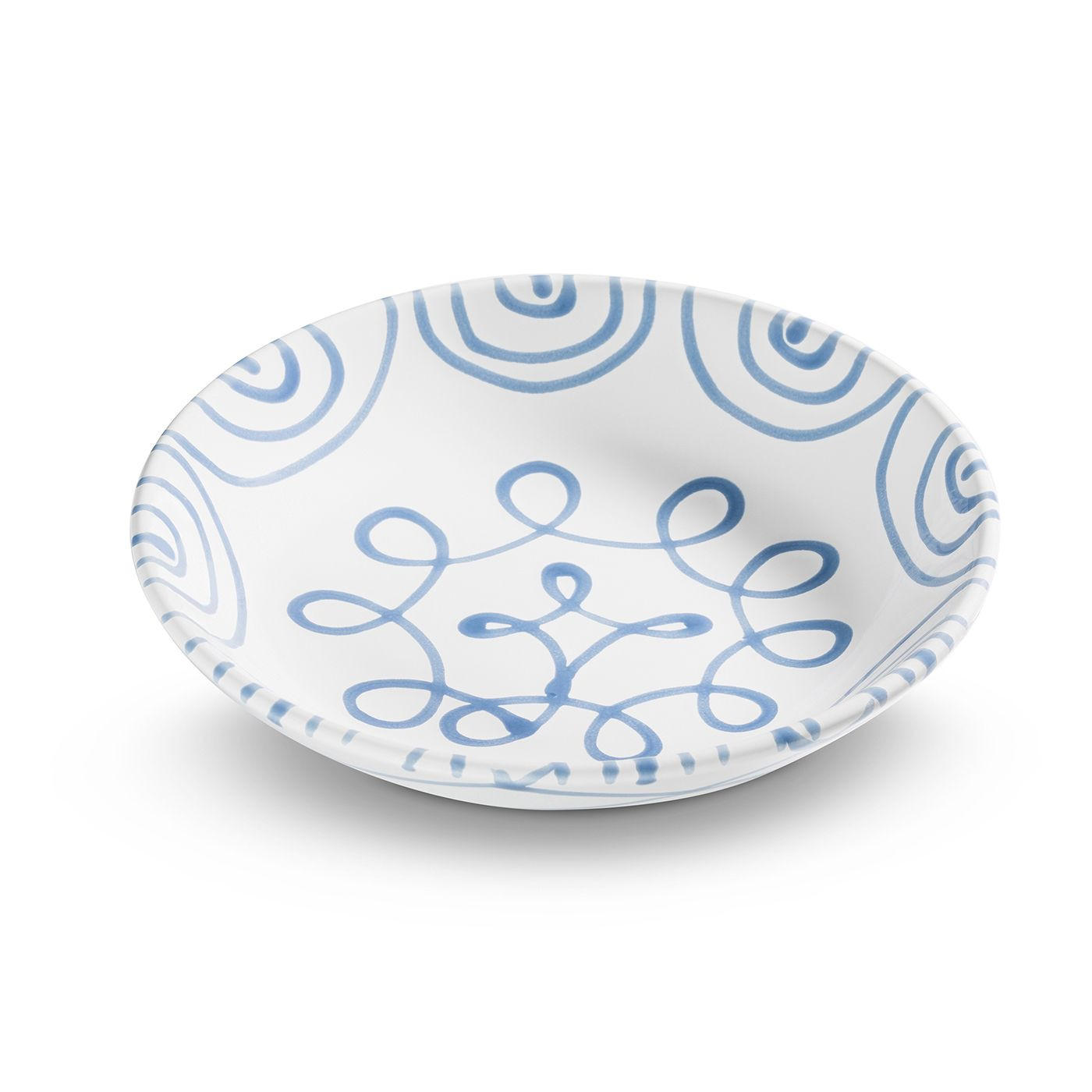 TELLER Geflammt - Weiß, Keramik (20cm) - Gmundner Keramik