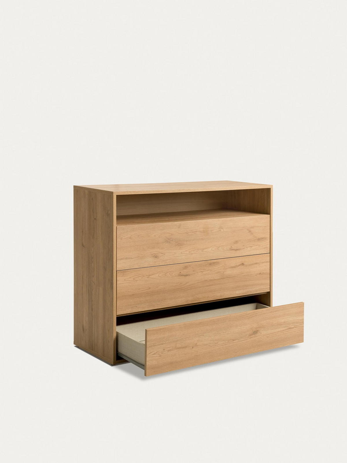 KOMMODE Hegas Natur 103.5 cm x 83.8 cm - Braun, Holzwerkstoff (103/83/40cm) - Kenay Home