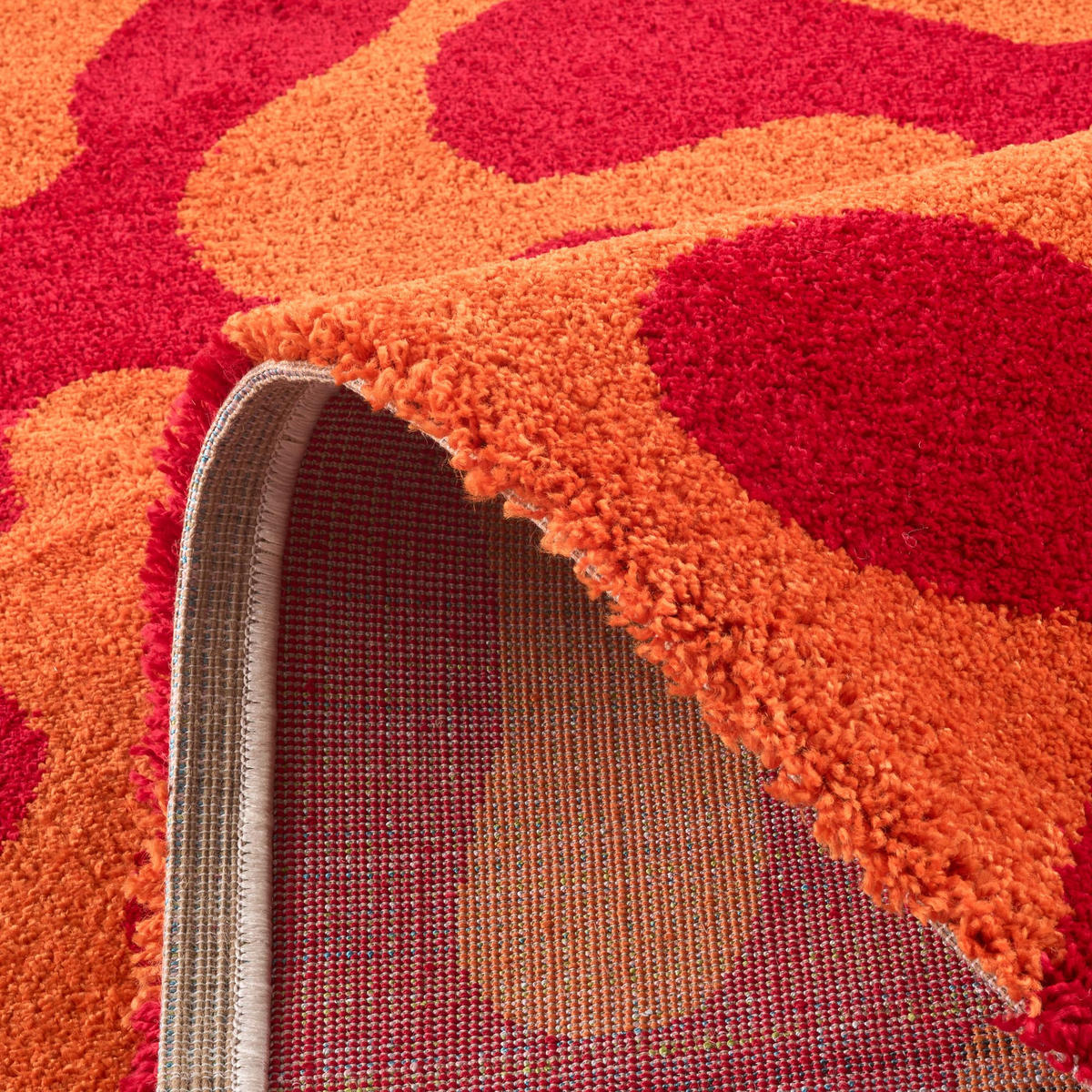 TEPPICH vintage abstrakt rot Groovy 80x140 cm - Rot, Textil (80/140cm) - Nazar Rugs