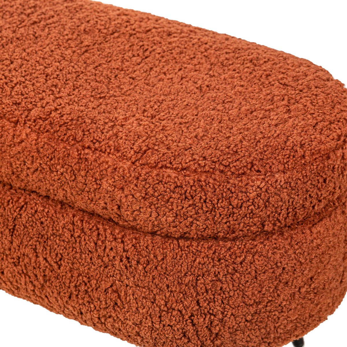 SITZBANK Wolle Terracotta - Rot, Textil (100/46/36cm) - Nordlys