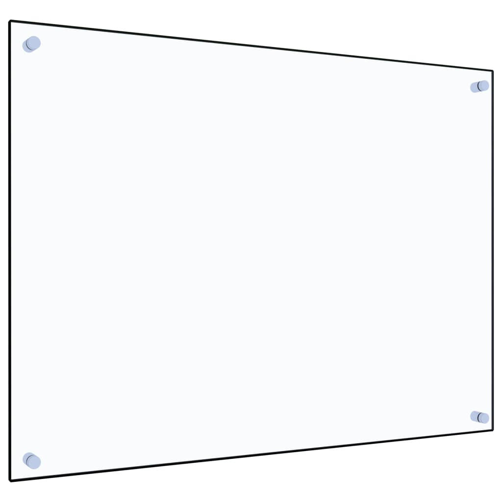 KÜCHENRÜCKWAND Glas - 80x60cm Transparent | Küche Spritzschutz Wandschutz Glasplatte - Transparent, Glas (80/60/0.6cm) - DELUKE