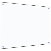 KÜCHENRÜCKWAND Glas - 80x60cm Transparent | Küche Spritzschutz Wandschutz Glasplatte - Transparent, Glas (80/60/0.6cm) - DELUKE