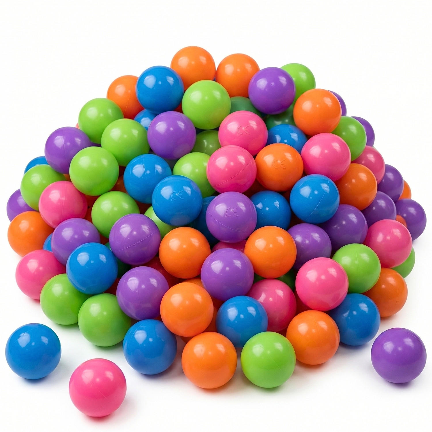 BÄLLEBAD-BÄLLE 50 Stück, pastell, 5,5 cm - Lila/Multicolor, Kunststoff (5.5/5.5/5.5cm) - Littletom