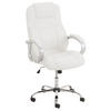 BÜROSTUHL SYDNEY 113x66x70 Weiß Kunstleder - Weiß, Leder/Metall (66/113/70cm) - DELUKE