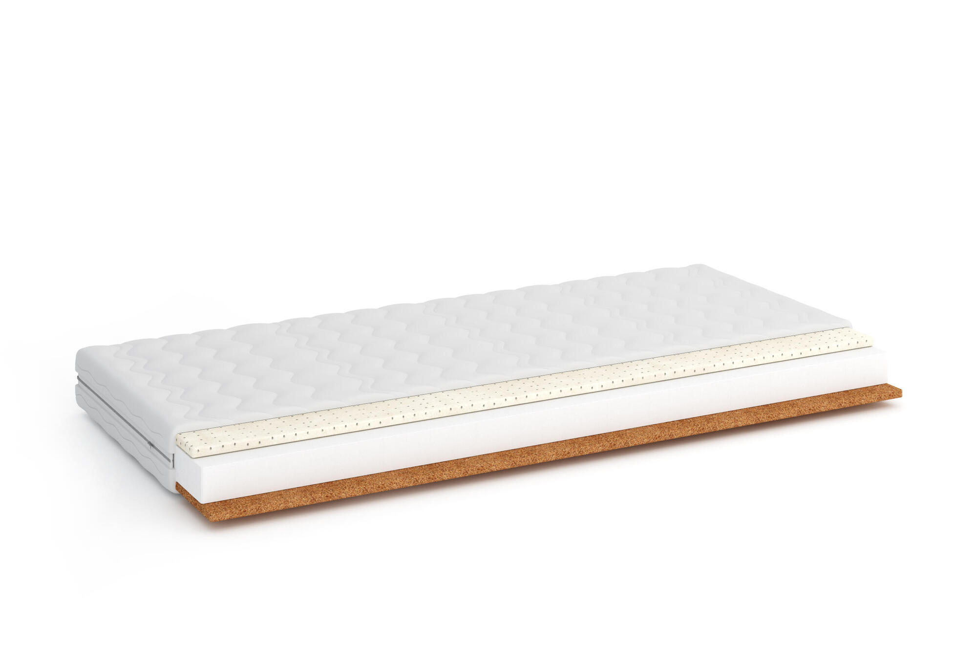 SCHAUMSTOFFMATRATZE DREAM Weiß 140x200x12 cm - Weiß, Textil - FURNLUX