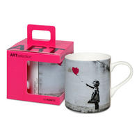 KAFFEEBECHER Girl with Balloon - Banksy, in Geschenkbox - Naturfarben, Keramik (0.4L) - Könitz