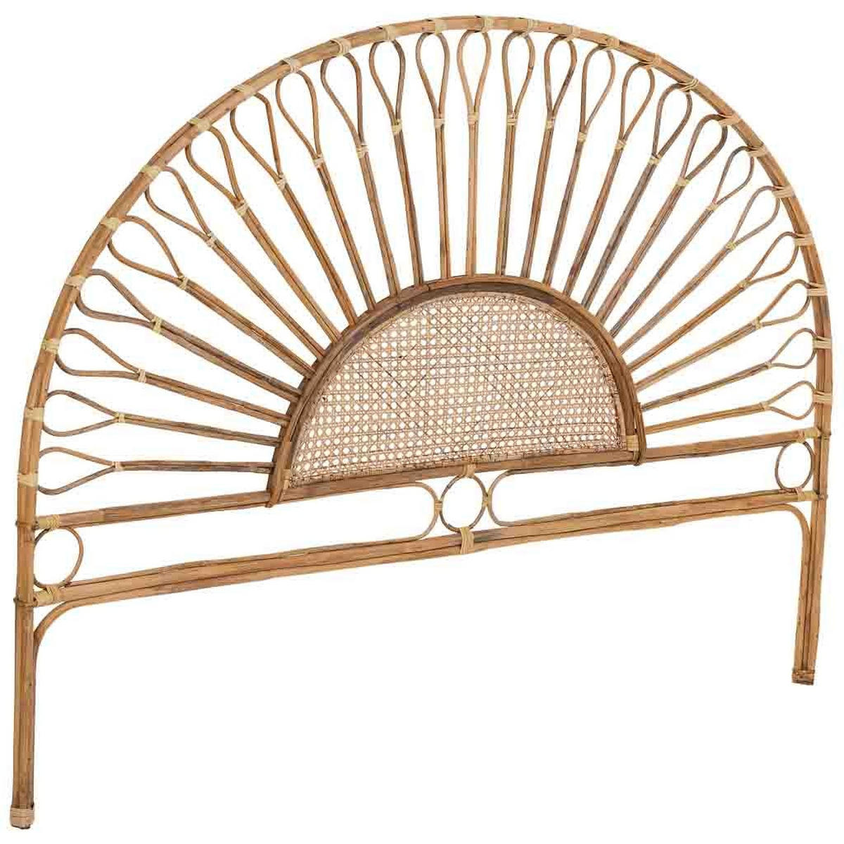 KOPFTEIL aus Rohrgeflecht 178x02x127 cm - Braun, Naturmaterialien (178/1/2cm) - Wanderlust