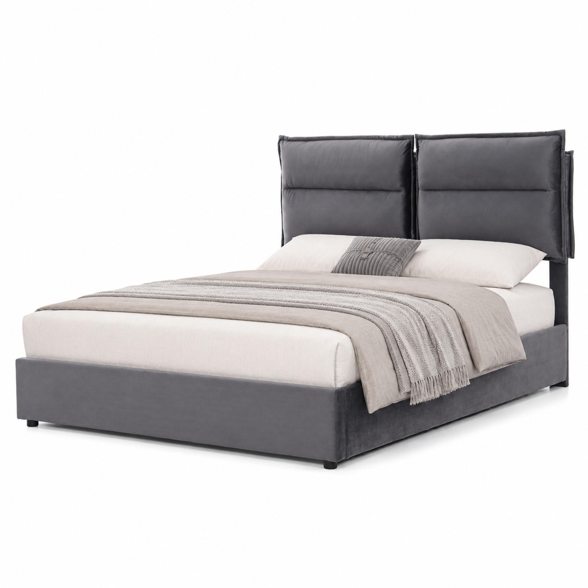 Beauniv Bett Grau 140x200 cm
