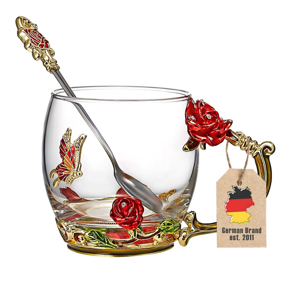 TEETASSE KAFFEETASSE - Transparent, Glas (0.25L) - Intirilife