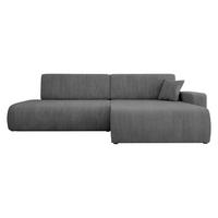 ECKSOFA Piano O Cord - Schwarz/Grau, Holz/Kunststoff (262/145cm) - MIRJAN24
