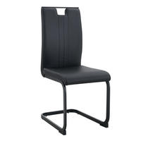 SCHWINGSTUHL DE-36785 2er-Set mit PU-Bezug und bogenförmigem Design Schwarz - Schwarz, Metall (40.5/98/52cm) - ComfortXL