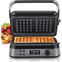 WAFFELEISEN mix012 Schwarz - Brombeere, Metall (30/18/35cm) - Reemix