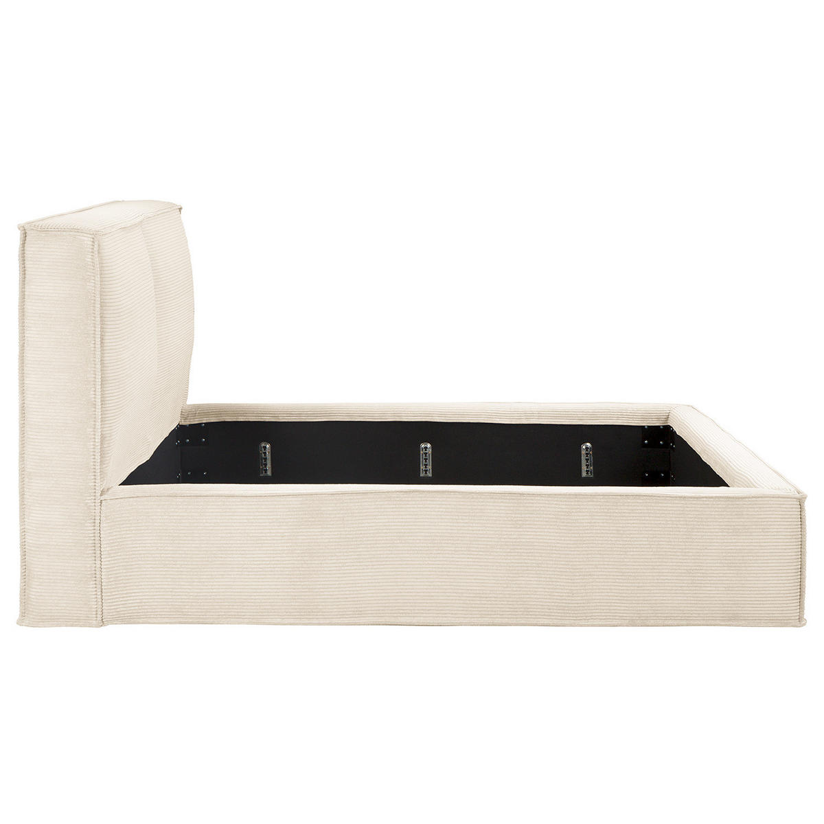 POLSTERBETT - Creme, Textil (220/200cm) - home24